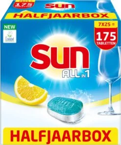 SUN® Sun All-In-1 Citroen Vaatwastabletten - 7 X 24 Tabletten - Voordeelverpakking -Huishoudelijke Artikelen Winkel 1006x1200 1