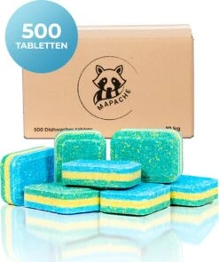 Mapache Vaatwastabletten 500 Stuks - 3 Laags - Voordeelverpakking