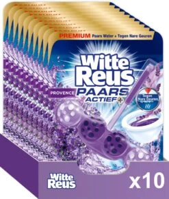 Witte Reus Paars Actief Toiletblok - Lavendel - WC Blokjes Voordeelverpakking - 10 Stuks