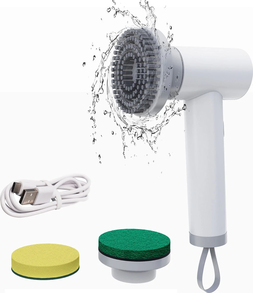 Elektrische Schoonmaakborstel - Schrobborstel - Handborstel - Schuurborstel - Schrobber - Badkamer - Toilet - Keuken