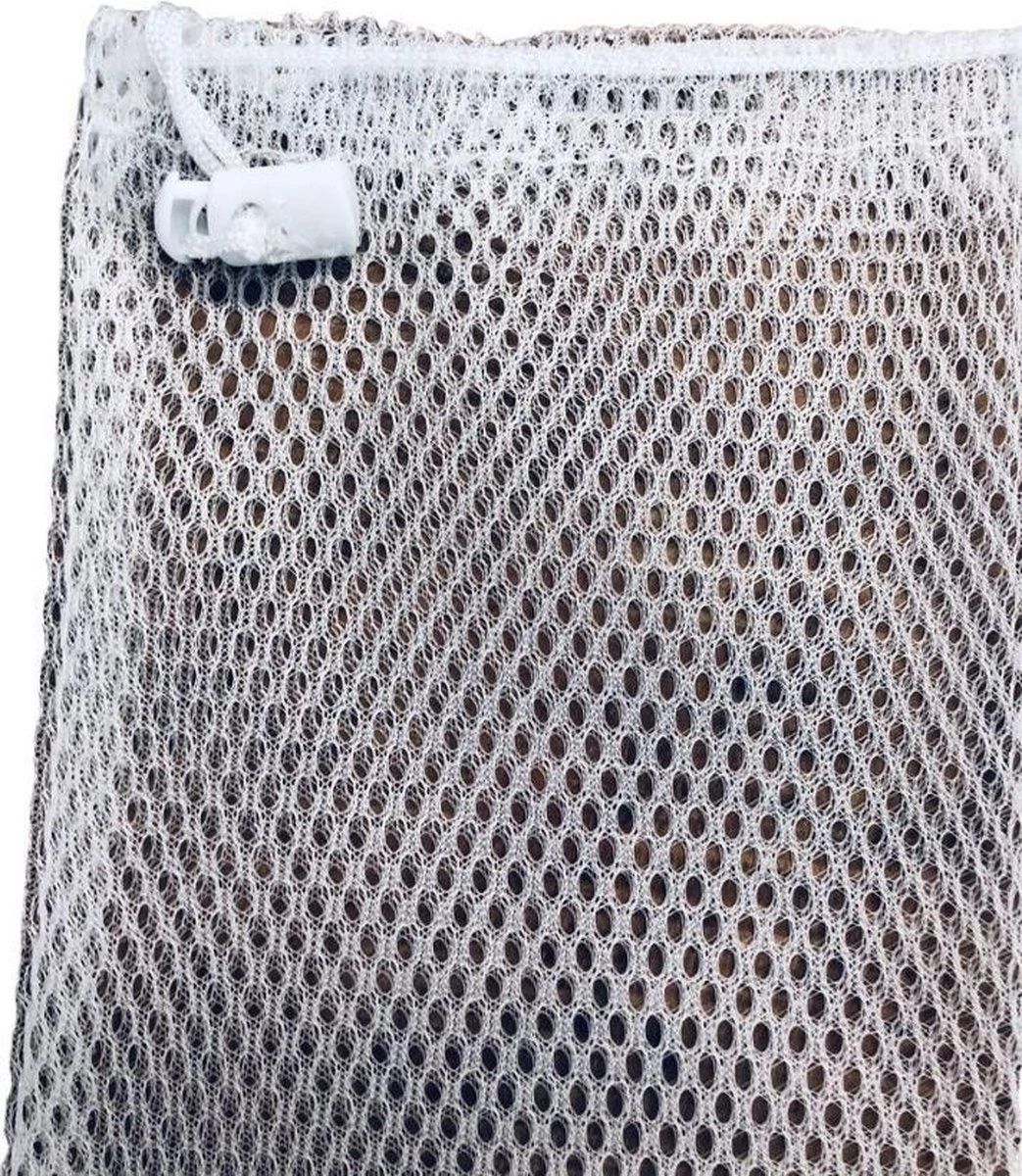 Orange85 Waszak - Groot - XL - 60 X 90 CM - Wit - Treksysteem - Trekbandsluiting - Polyester - Wasnet - Laundry Bag - Voor Kleding - Afbeelding 7