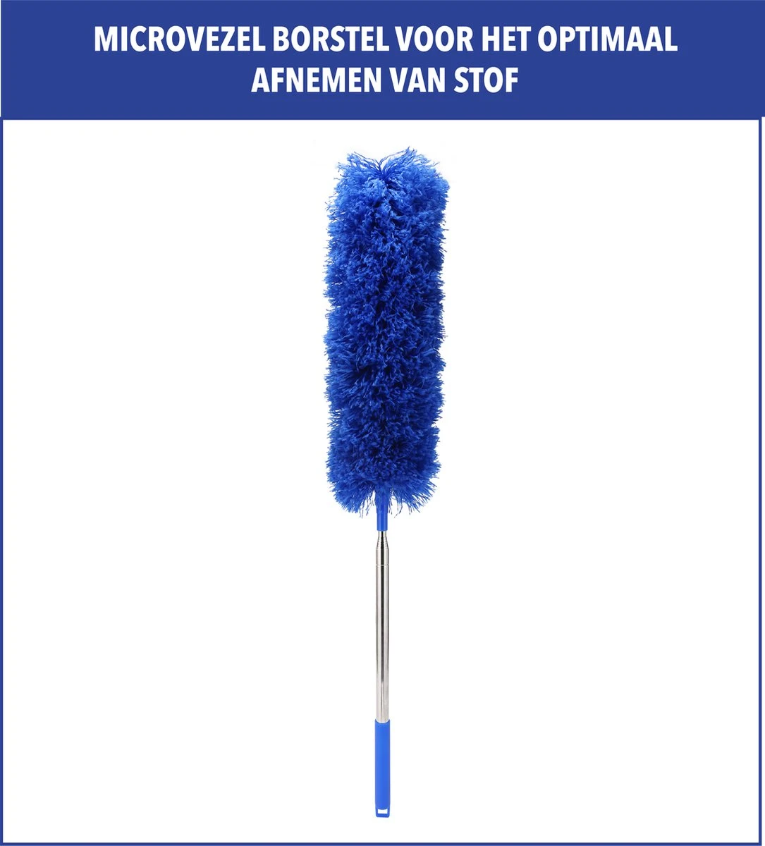 Telescopische Plumeau – Uitschuifbaar – Microvezel – Set Van 3 Opzetstukken – Stoffer – Ragebol - Afbeelding 7