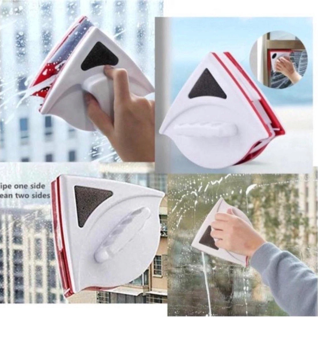 UP / Magnetische Raamwisser / Ruitenreiniger / Magnetische Glazenwasser / Glasreiniger Borstel / Ruitenwisser / Dubbele Magneet / Raamreiniger - Afbeelding 5