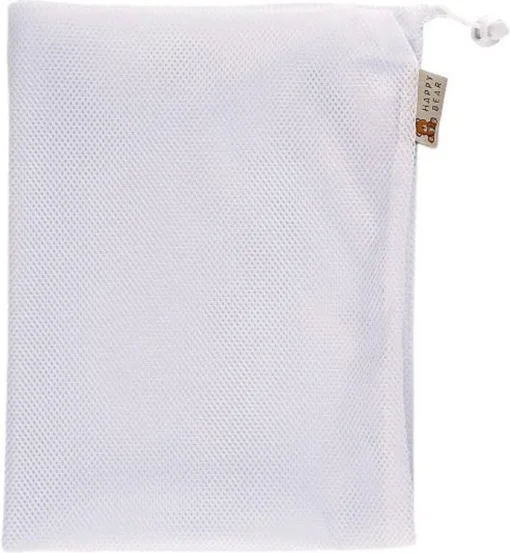 HappyBear | Wasnet | 45cm X 60cm | Afsluitbaar Trekkoord | Mesh Stof | Inhoud - 10-15 Wasbare Luiers - Afbeelding 3