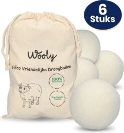 Wooly Drogerballen - 6 Wasdroger Ballen - Duurzaam - Wol - Herbruikbare Wasballen - Wasbol - Wasverzachter