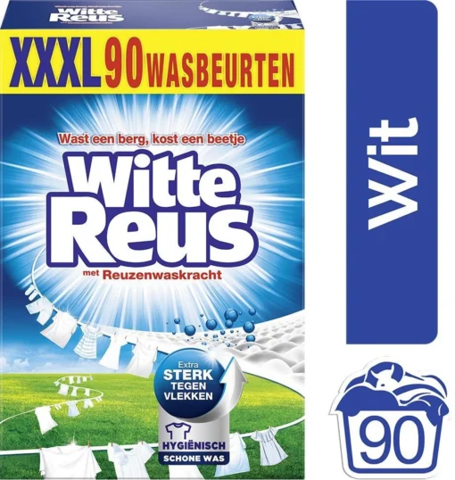 Witte Reus Waspoeder - Halfjaarverpakking - 90 Wasbeurten - Afbeelding 2