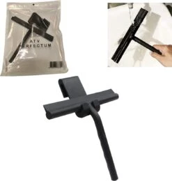 ATV PERFECTUM Douchewisser Zwart Met Ophangsysteem - Raamwisser- Trekker Douche - Silicone - 21cm X 16cm - Badkamer Accessoires - Douchewisser -Huishoudelijke Artikelen Winkel 1139x1200 3