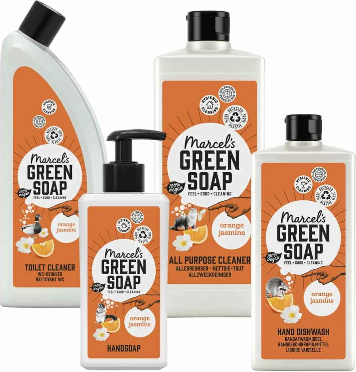 Marcel's Green Soap Sinaasappel & Jasmijn Schoonmaak Pakket