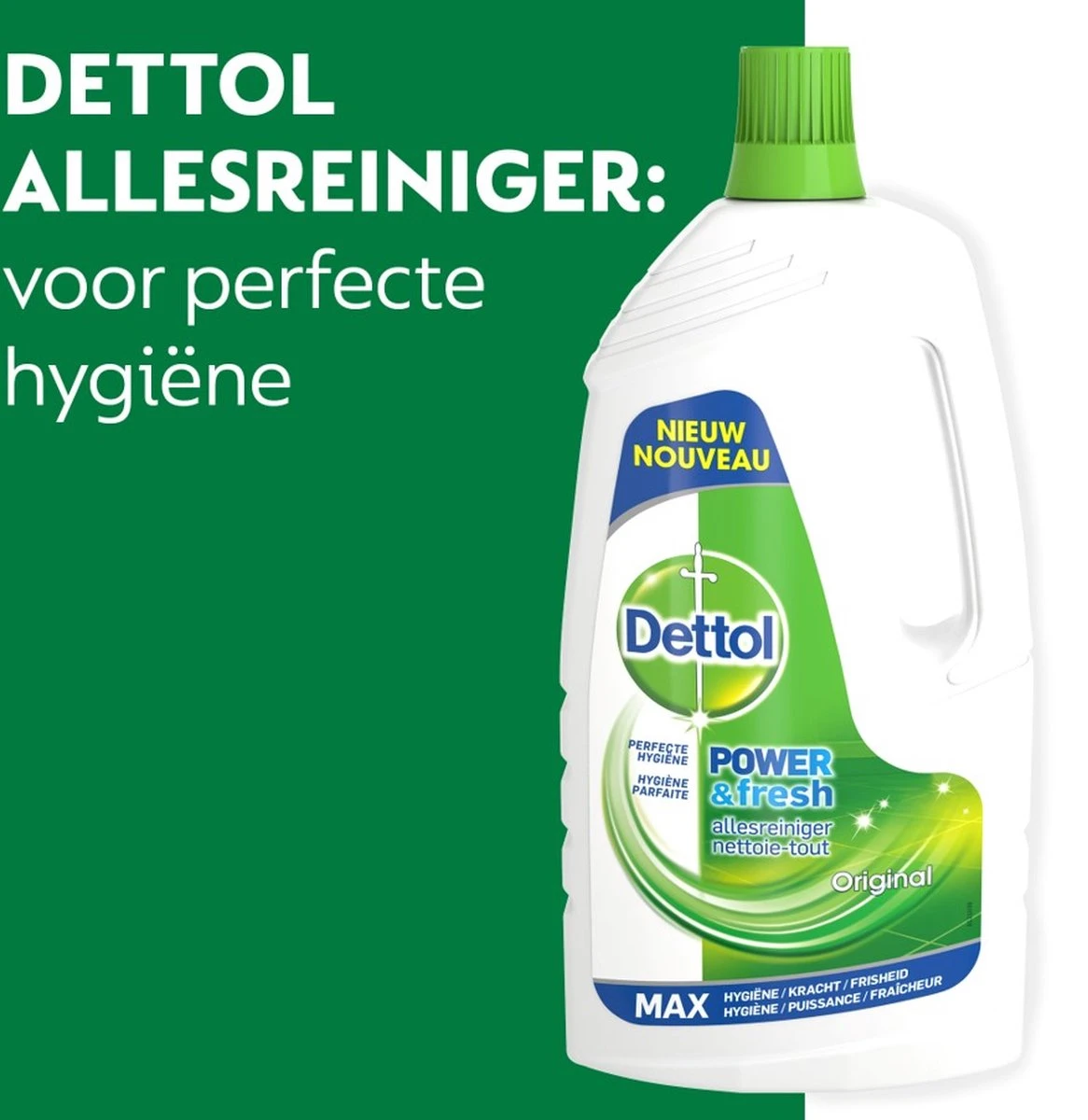 Dettol Power & Fresh - Allesreiniger - Orignal - 6 X 1,5 Liter - Afbeelding 3