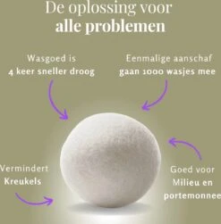 Goodlifehacks Originele XL 6 Stuks Drogerballen - Wasbollen - Wasverzachter - Zero Waste Dryerballs - Duurzaam - Herbruikbare Droogballen - Wit & Grijs - Energie Besparen -Huishoudelijke Artikelen Winkel 1182x1200