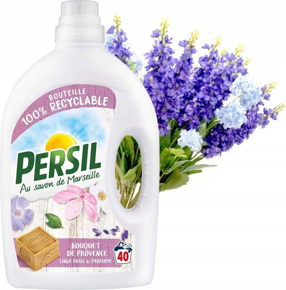 Persil® Persil Bouquet De Provence - 40 Wasbeurten - Fles Vloeibaar Wasmiddel Met Marseillezeep - Plantaardig