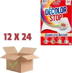 Eau Ecarlate/Dylon Decolor Stop Doekjes Voor In De Wasmachine Voordeelverpakking 12 X 24 Doekjes