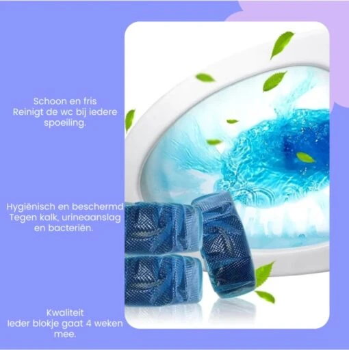 DONGOODS® Toiletblokjes Voor Inbouwreservoirs – WC-blokjes – Toiletblokken In Een Voordeelverpakking – 12 Stuks - Afbeelding 2
