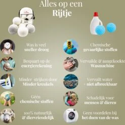 Goodlifehacks Originele XL 6 Stuks Drogerballen - Wasbollen - Wasverzachter - Zero Waste Dryerballs - Duurzaam - Herbruikbare Droogballen - Wit & Grijs - Energie Besparen -Huishoudelijke Artikelen Winkel 1198x1200 15