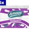 Amoos 3-laags Toiletpapier 72 Rollen - Wc-papier (6 X 12 Rollen) - Extra Zacht