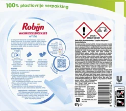 Robijn Classics Stralend Wit Wasmiddeldoekjes 16 Wasstrips -Huishoudelijke Artikelen Winkel 1200x1054 2