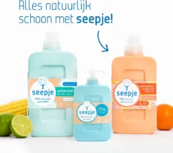 Seepje Wasverzachter - Sandelhout En Perzik – Natuurlijke Ingredienten - 4 X 30 Wasbeurten - 4 X 750ML -Huishoudelijke Artikelen Winkel 1200x1063