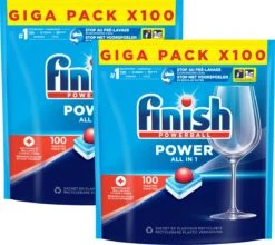 Finish Power All In One Regular Vaatwastabletten - 200 Stuks