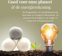 Goodlifehacks Originele XL 6 Stuks Drogerballen - Wasbollen - Wasverzachter - Zero Waste Dryerballs - Duurzaam - Herbruikbare Droogballen - Wit & Grijs - Energie Besparen -Huishoudelijke Artikelen Winkel 1200x1080 1