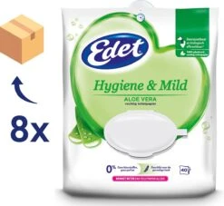 Edet Aloe Vera Vochtig Toiletpapier - 8 X 40 Stuks - Halfjaar Voorraad -Huishoudelijke Artikelen Winkel 1200x1101 4