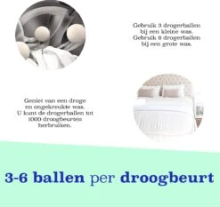 Casa Calma Drogerballen (6 Stuks) - Inclusief Opbergzakje - 100% Natuurlijk Schapenwol - Droger Ballen - Zero Waste Wasverzachter Bollen - Energiebesparend Drogen Met Droogbollen - Dryer Balls - Diervriendelijk & Milieuvriendelijk - Energie Besparen -Huishoudelijke Artikelen Winkel 1200x1132 1