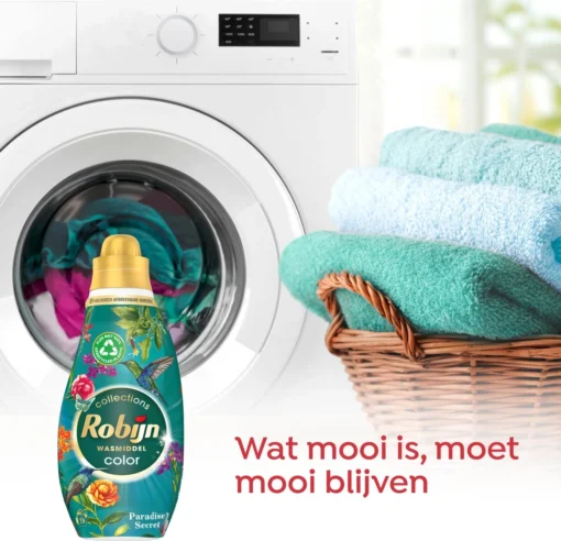 Robijn Klein & Krachtig Collections Color Paradise Secret Vloeibaar Wasmiddel - 6 X 19 Wasbeurten - Voordeelverpakking - Afbeelding 4