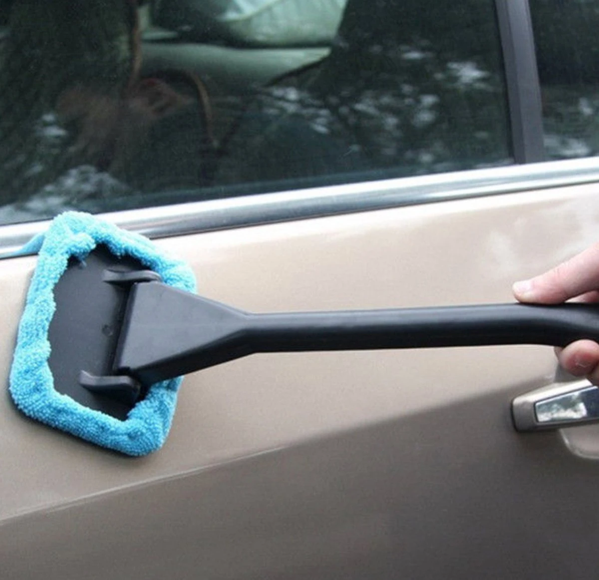 PD® - Raamwisser - Raamtrekker - Raamwisser Auto - Microvezeldoek - Anti Condens - Wisser Voor Condens Op Ruiten / Ramen. - Afbeelding 7