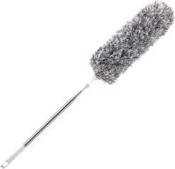 Fain® Plumeau Met Telescoopsteel – Grijs – 80 Tot 280 Cm - Uitschuifbaar – Wasbaar - Flexibel 360° Draaibaar – Duster - Microvezel Ragebol -Huishoudelijke Artikelen Winkel 1200x1163 3