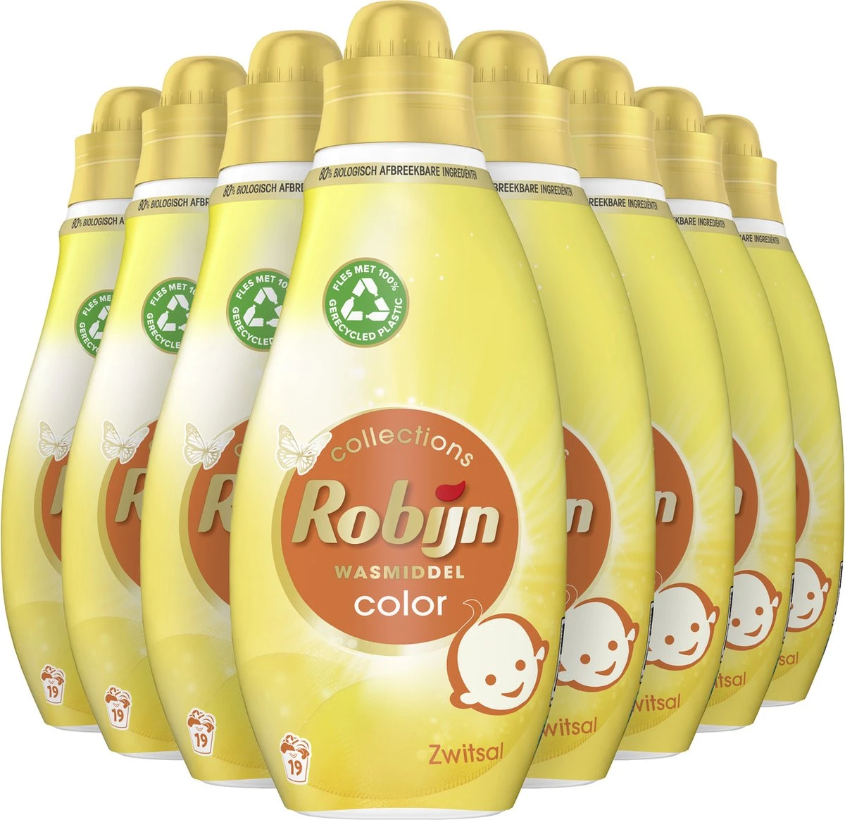 Robijn Klein & Krachtig Collections Color Zwitsal Vloeibaar Wasmiddel - 8 X 19 Wasbeurten - Voordeelverpakking - Afbeelding 2