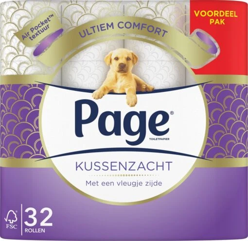 Page Toiletpapier - 32 Rollen - Kussenzacht Wc Papier (3-laags) - Voordeelverpakking - Afbeelding 12