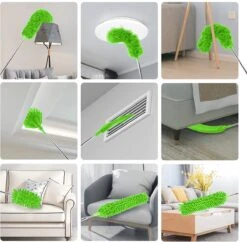 Strex Telescopische Plumeau Set Met Telescoopsteel - 60 Tot 140 Cm - Uitschuifbaar - Flexibel - Microvezel Ragebol - 5-Delige Schoonmaak Set -Huishoudelijke Artikelen Winkel 1200x1174 10