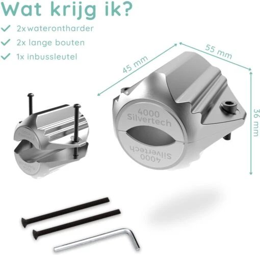 Jooba Magnetische Waterontharder - 1+1 GRATIS - Waterontharder Magneet - Waterontharder Waterleiding - Ontkalker - 4000 Silvertech - Waterontkalker - Antikalk Magneet - Kalkaanslag - Afbeelding 4