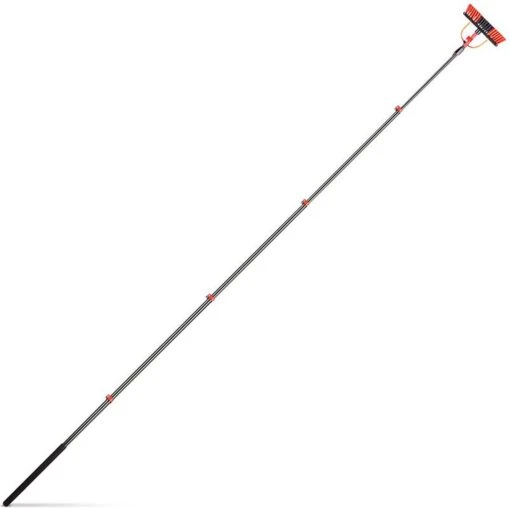 Telescoopsteel Met Borstel 6 Delige Set – Telescoop Met Borstel - Telescoopsteel Ramenwassen – Uitschuifbaar Tot 4,6 Meter - Met Zeepdispenser - Afbeelding 6