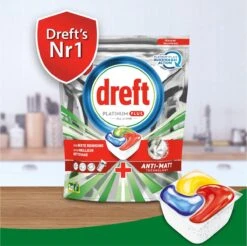 Dreft Platinum Plus All In One Lemon - 95 Stuks - Vaatwastabletten -Huishoudelijke Artikelen Winkel 1200x1197 16
