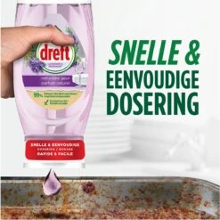 Dreft Natuurlijke Geur - Afwasmiddel - Lavendel & Rozemarijn - Ondersteboven Fles - Voordeelverpakking 8 X 370 Ml -Huishoudelijke Artikelen Winkel 1200x1198 27