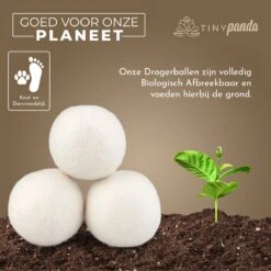 Merkloos Droger Ballen XL 8 Stuks – Zero Waste Dryer Balls - Duurzaam – Wasverzachter – Herbruikbare Drogerballen – Droogt De Was Sneller – Tiny Panda -Huishoudelijke Artikelen Winkel 1200x1199 19