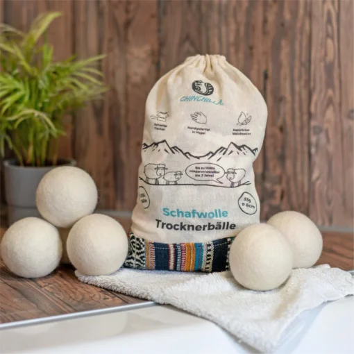 Merkloos Chinchilla® Drogerballen XXL - Set Van 6 Stuks - Herbruikbare Wasdrogerballen - Droogballen - Energiebesparing - Drogerballen Voor Wasdrogers - Wasbollen - Afbeelding 6