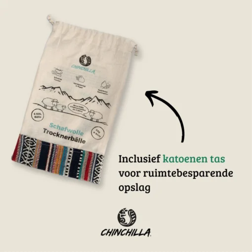 Merkloos Chinchilla® Drogerballen XXL - Set Van 6 Stuks - Herbruikbare Wasdrogerballen - Droogballen - Energiebesparing - Drogerballen Voor Wasdrogers - Wasbollen - Afbeelding 7