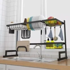 Sens Design Afwasrek Zwart - Afdruiprek - 82,5 Cm - RVS -Huishoudelijke Artikelen Winkel 1200x1200 1215