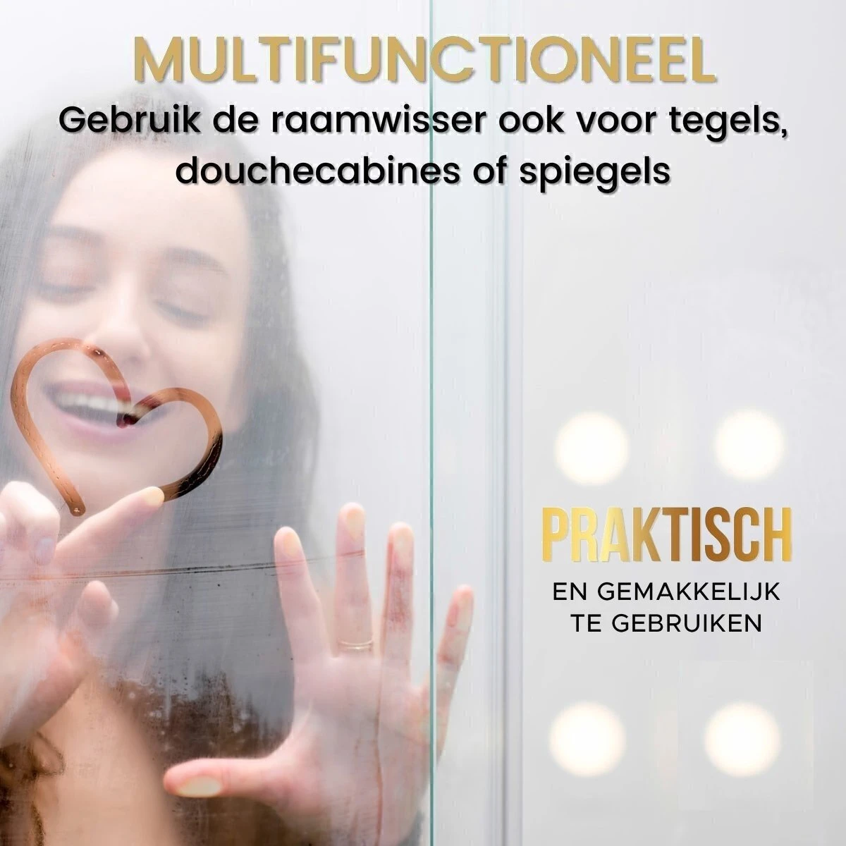 RVS Raamtrekker - 35cm - Raamwisser - Hoogwaardig RVS - Professioneel En Huishoudelijk Gebruik - Verwisselbaar Rubber - Afbeelding 6