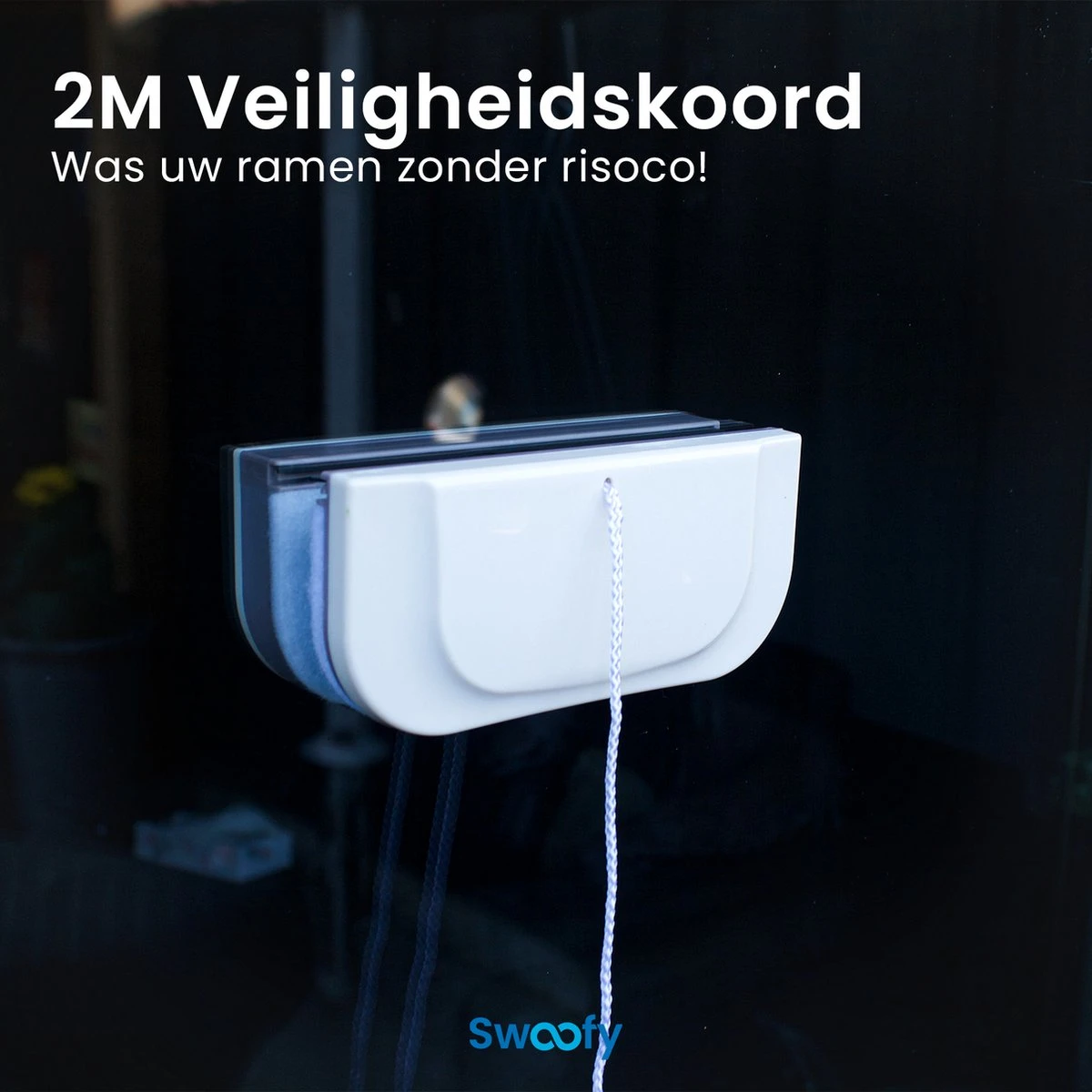Swoofy® Magnetische Ramenwasser – Dubbelglas - Raamwasser – 3-35mm – Wit - Afbeelding 3