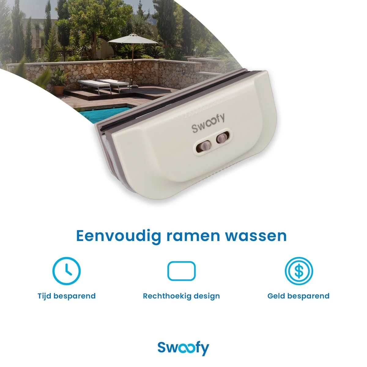 Swoofy® Magnetische Ramenwasser – Dubbelglas - Raamwasser – 3-35mm – Wit - Afbeelding 5