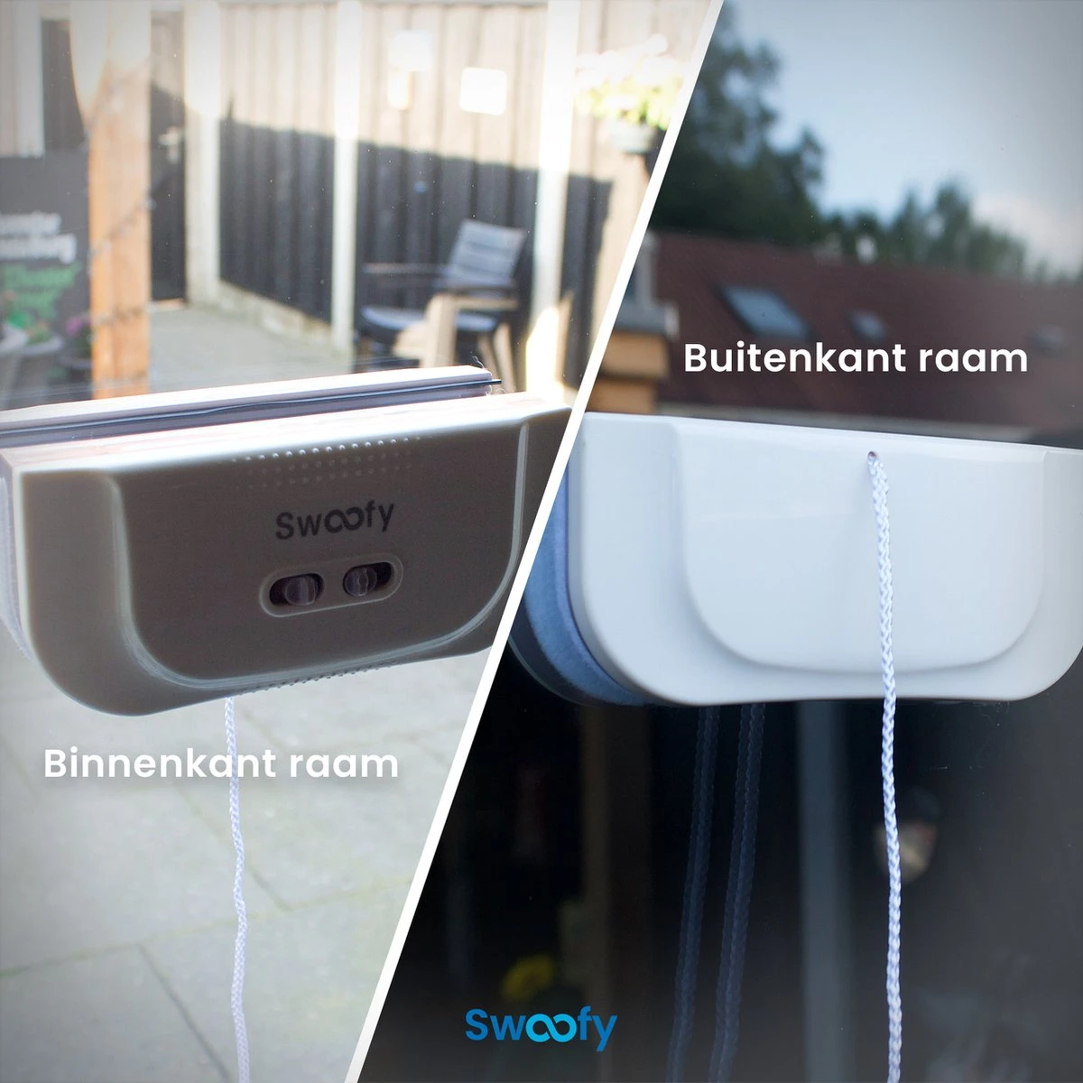 Swoofy® Magnetische Ramenwasser – Dubbelglas - Raamwasser – 3-35mm – Wit - Afbeelding 7