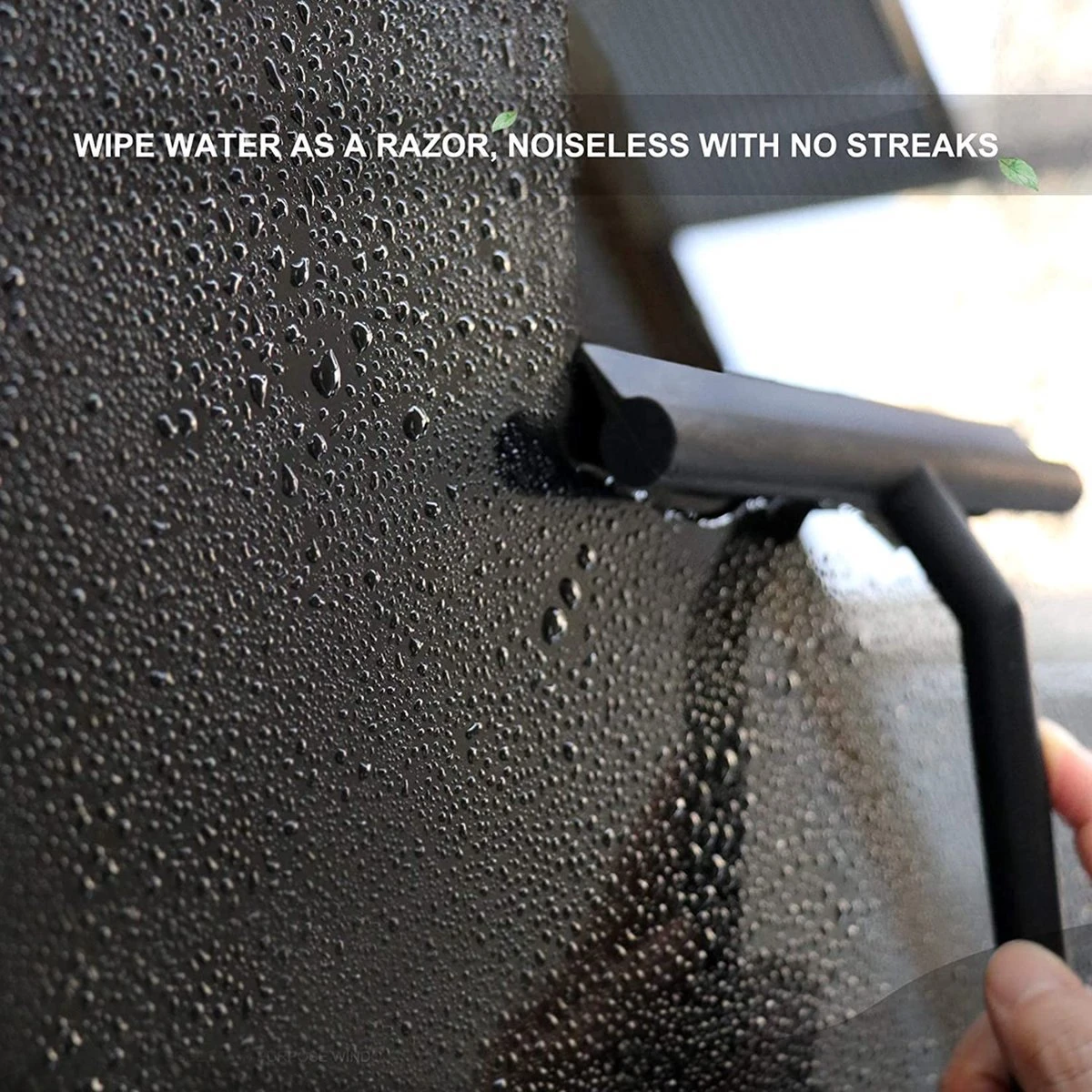 BOTC Douchewisser - Raamwisser - Silicone - 21cm X 16cm - Badkamer Accessoires -Zwart - Afbeelding 9