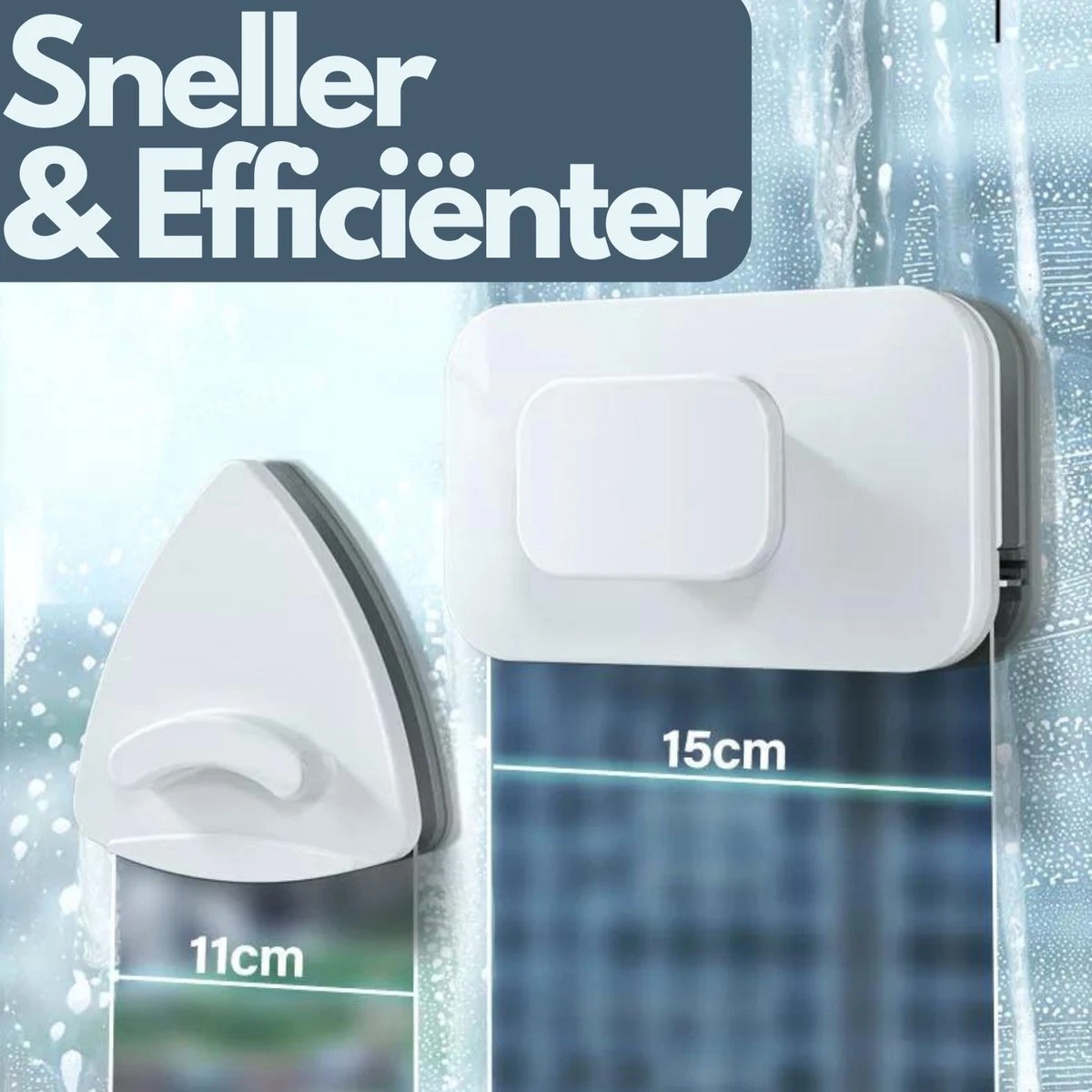 Levine Magnetische Ramenwasser - Ruitenreiniger - Herbruikbare Reiniging Pads - Afbeelding 3