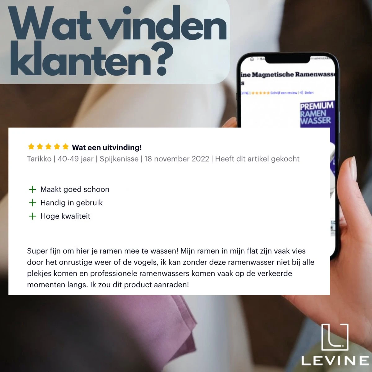 Levine Magnetische Ramenwasser - Ruitenreiniger - Herbruikbare Reiniging Pads - Afbeelding 6