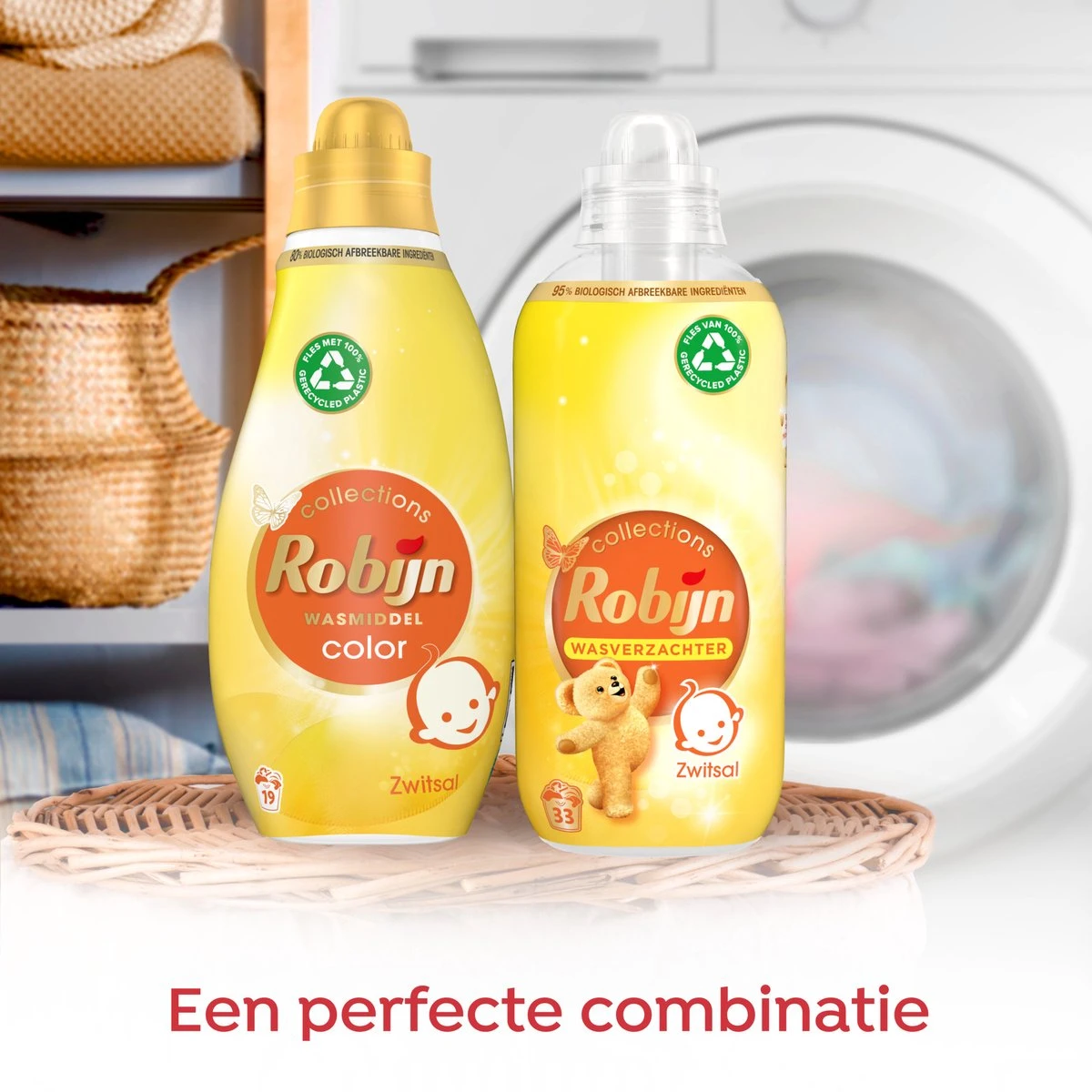 Robijn Klein & Krachtig Collections Color Zwitsal Vloeibaar Wasmiddel - 8 X 19 Wasbeurten - Voordeelverpakking - Afbeelding 6