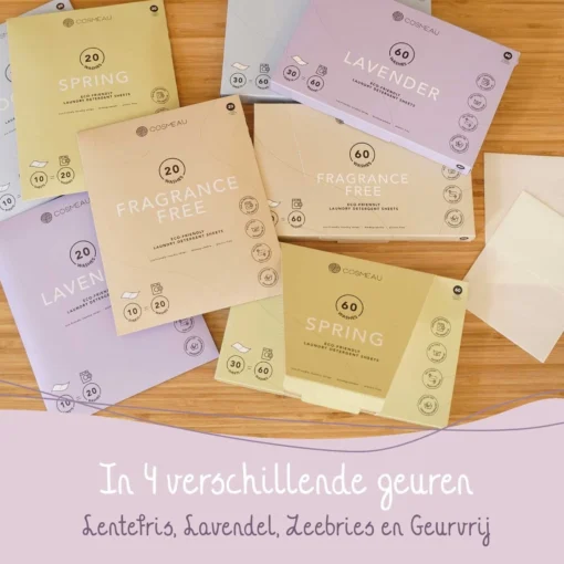 Cosmeau Wasstrips 20 Wasbeurten Zeebries Wasmiddel Wasvellen Wasdoekjes Detergent Sheets Eco Laundry Strips Proefpakket - Plasticvrij Biologisch - Afbeelding 13
