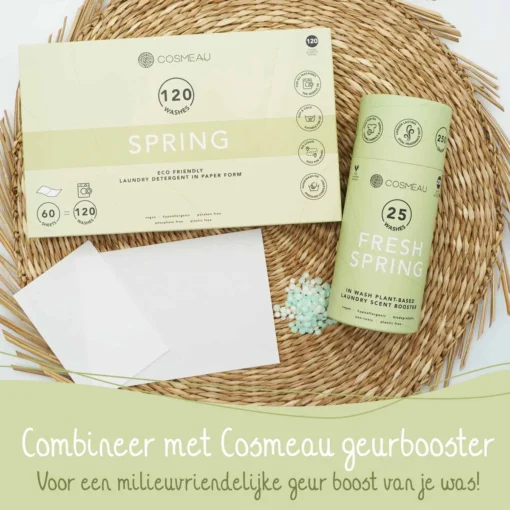 Cosmeau Wasstrips 20 Wasbeurten Zeebries Wasmiddel Wasvellen Wasdoekjes Detergent Sheets Eco Laundry Strips Proefpakket - Plasticvrij Biologisch - Afbeelding 14