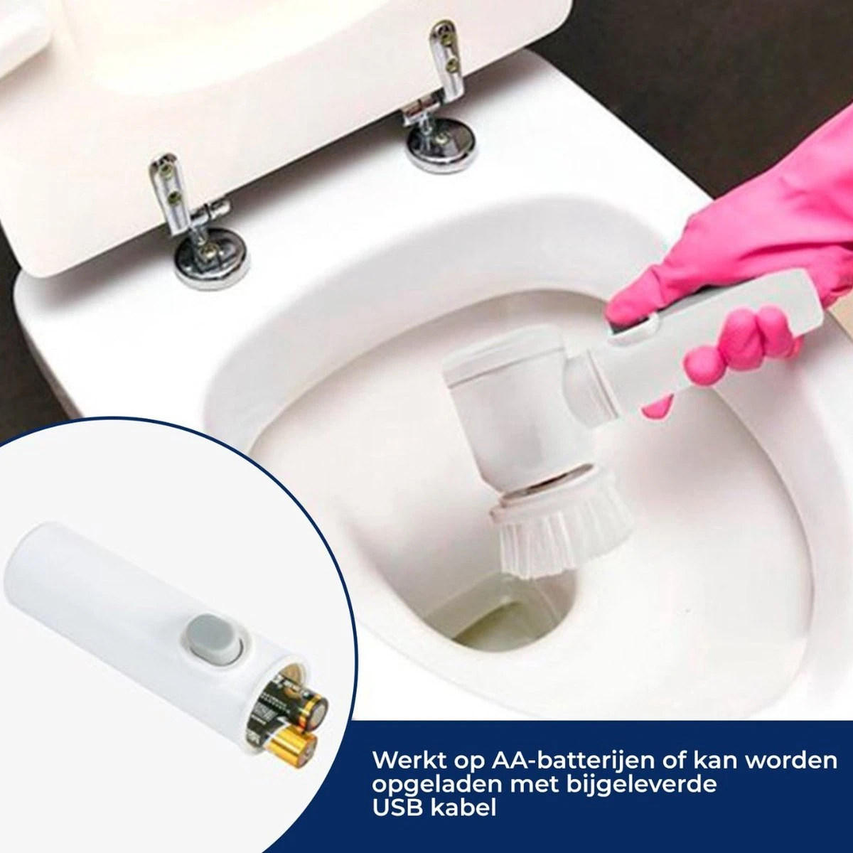 B-care Magic Brush - Elektrische Multifunctionele Schoonmaakborstel - 7 Opzetstukken - Wasborstel - Poetsmachine - Schrobborstel - Handborstel - Werkborstel - Schrobber - Boorborstel - Reinigingsborstel - Afbeelding 4